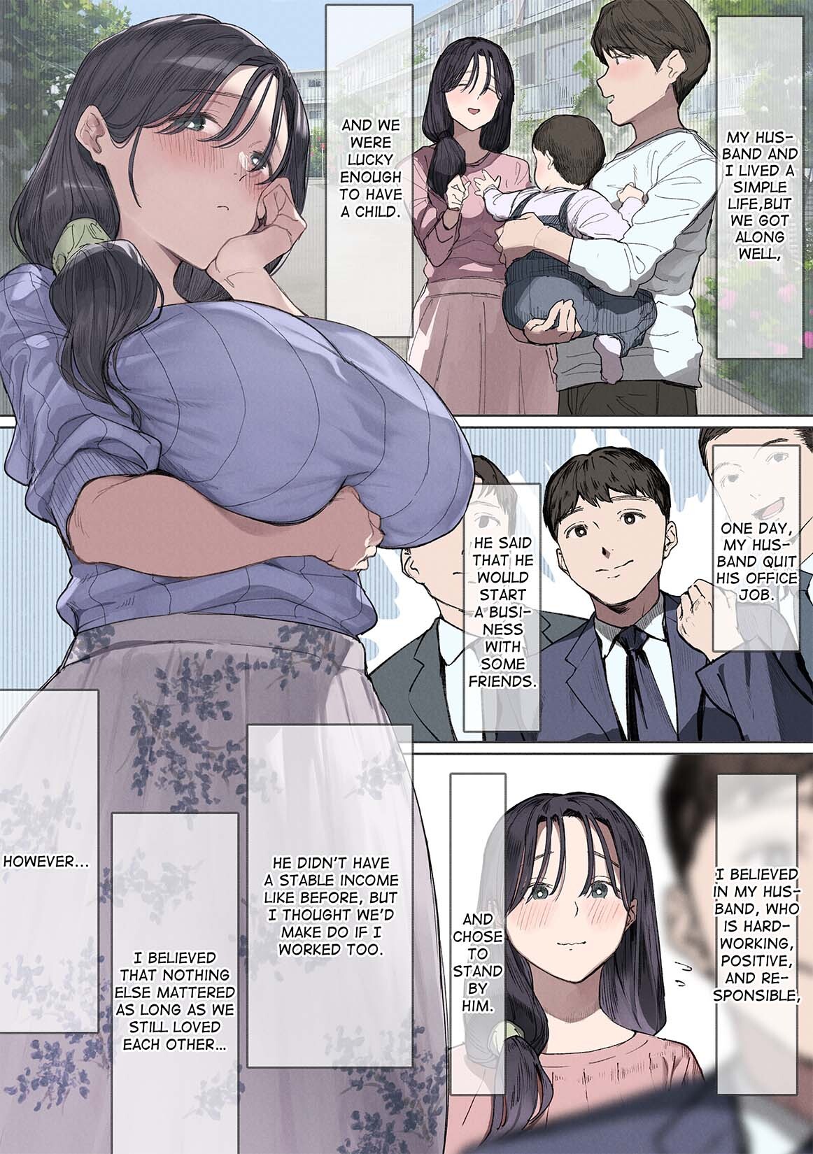 Hentai Manga Comic-I Can't Pay Rent This Month. [Desperate Housewife Chifuyu] I Became My Landlord's Mistress Behind My Husband's Back.-Read-3
